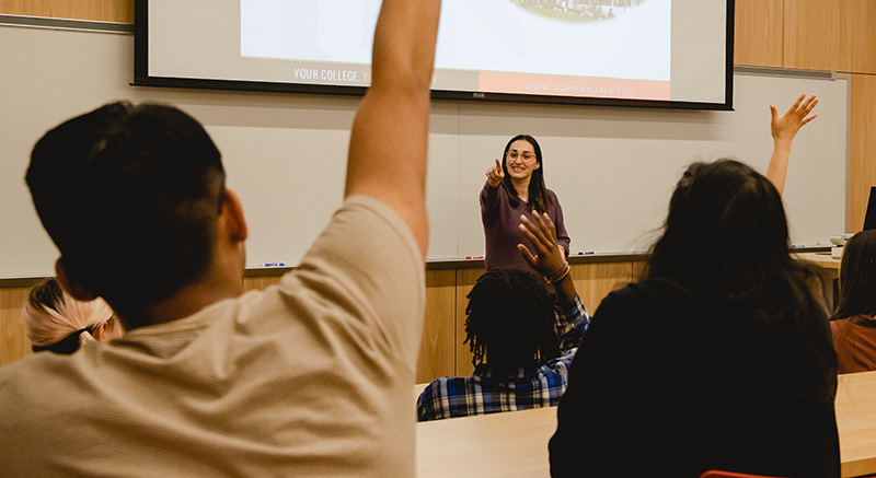 A Student Services workshop.