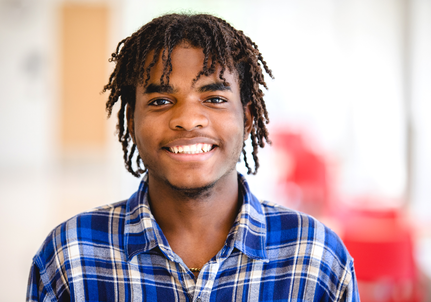 Normandale student Destiny Buhendwa discussing the benefits of his experience with community college clubs and organizations.