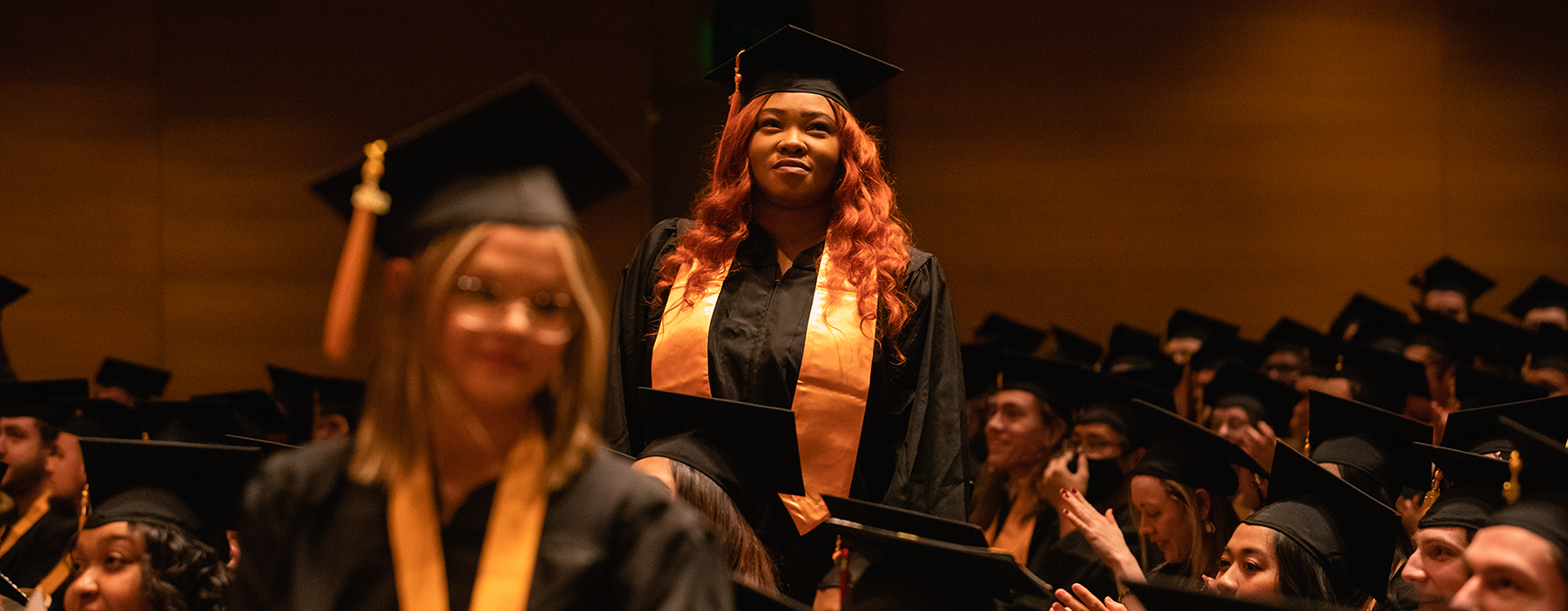 Students at graduation at Normandale, one of the largest community colleges in Minnesota.