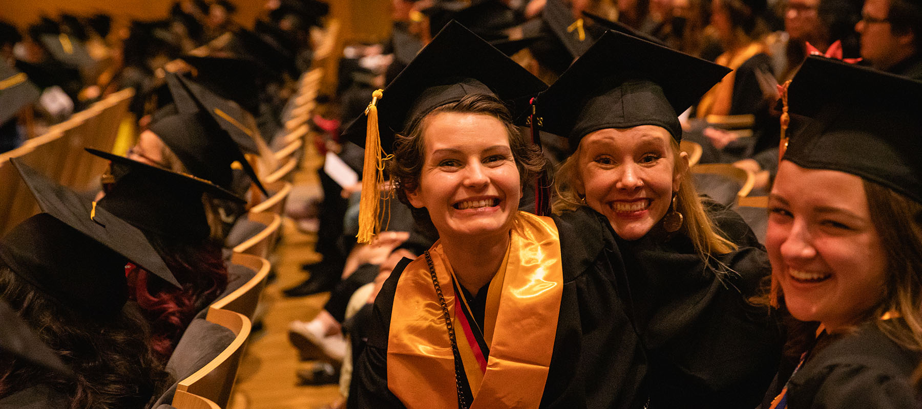 Scholarship recipient Kaitlin at Commencement.