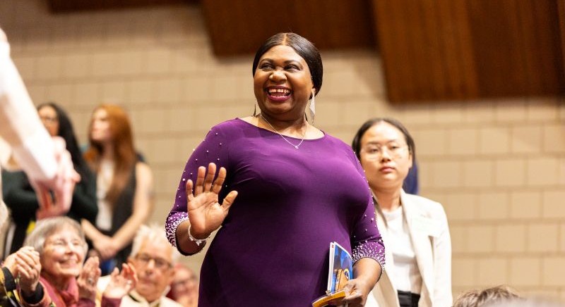 Normandale Scholarship recipients at an event