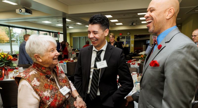 Normandale Community College Foundation team members at an event.